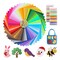 50Pcs Felt Sheets for Crafts with Thread 4"x4" Felt Fabric Sheets Assorted Colors 1mm Stiff Felt for Crafting DIY Handwork Sewing Patchwork (50 Colors)